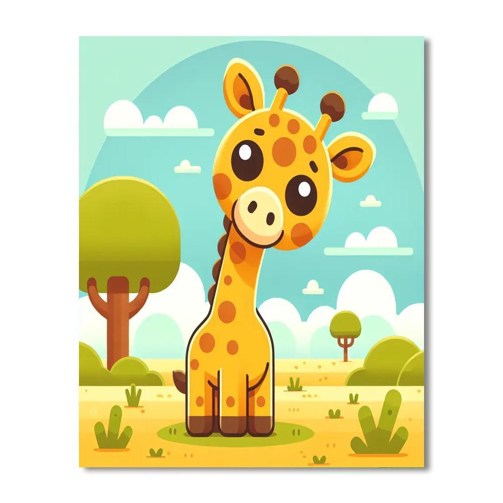 Caring Giraffe's Grace Paint By Numbers Kits