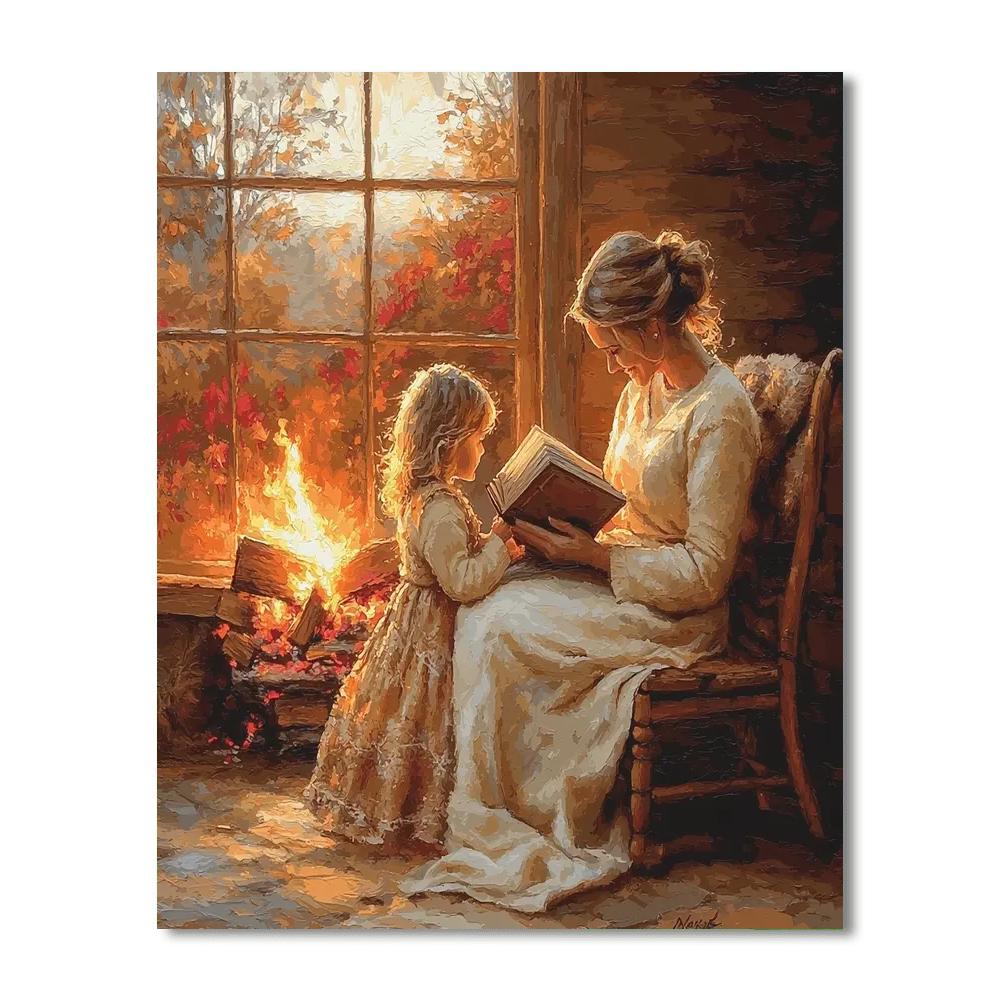 Afternoon Tales By The Fire Paint By Number