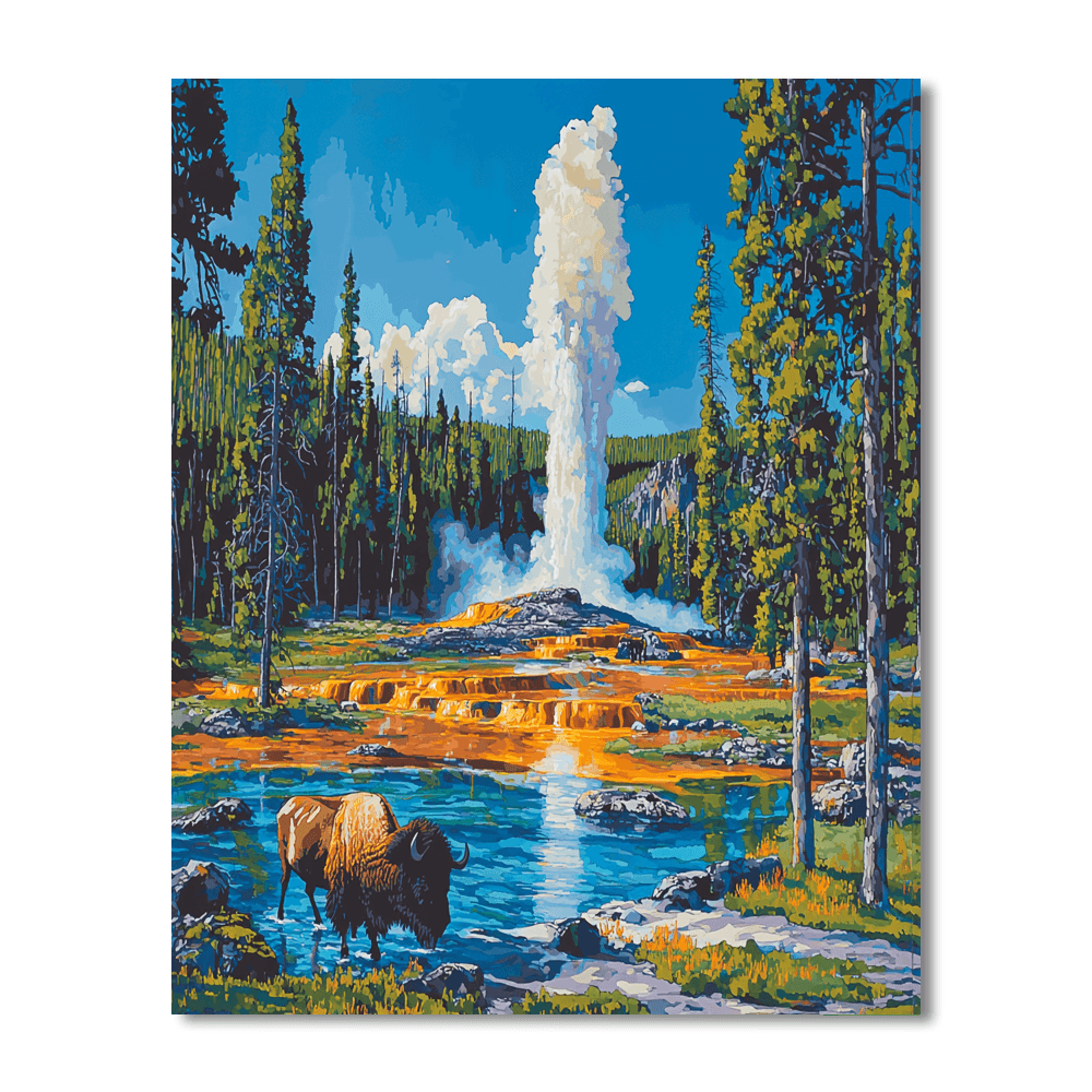 Yellowstone National Park DIY Paint By Numbers