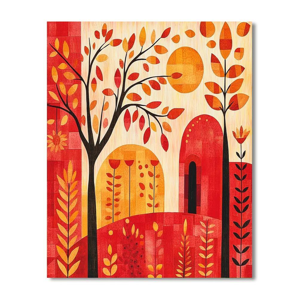 Paul Klee Inspired Rhythm Of Nature  DIY Paint By Numbers