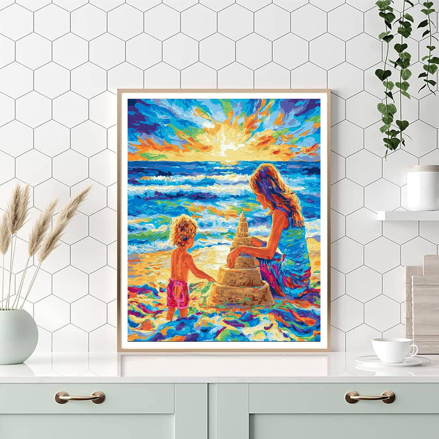 Building Sandcastles Together Paint By Color