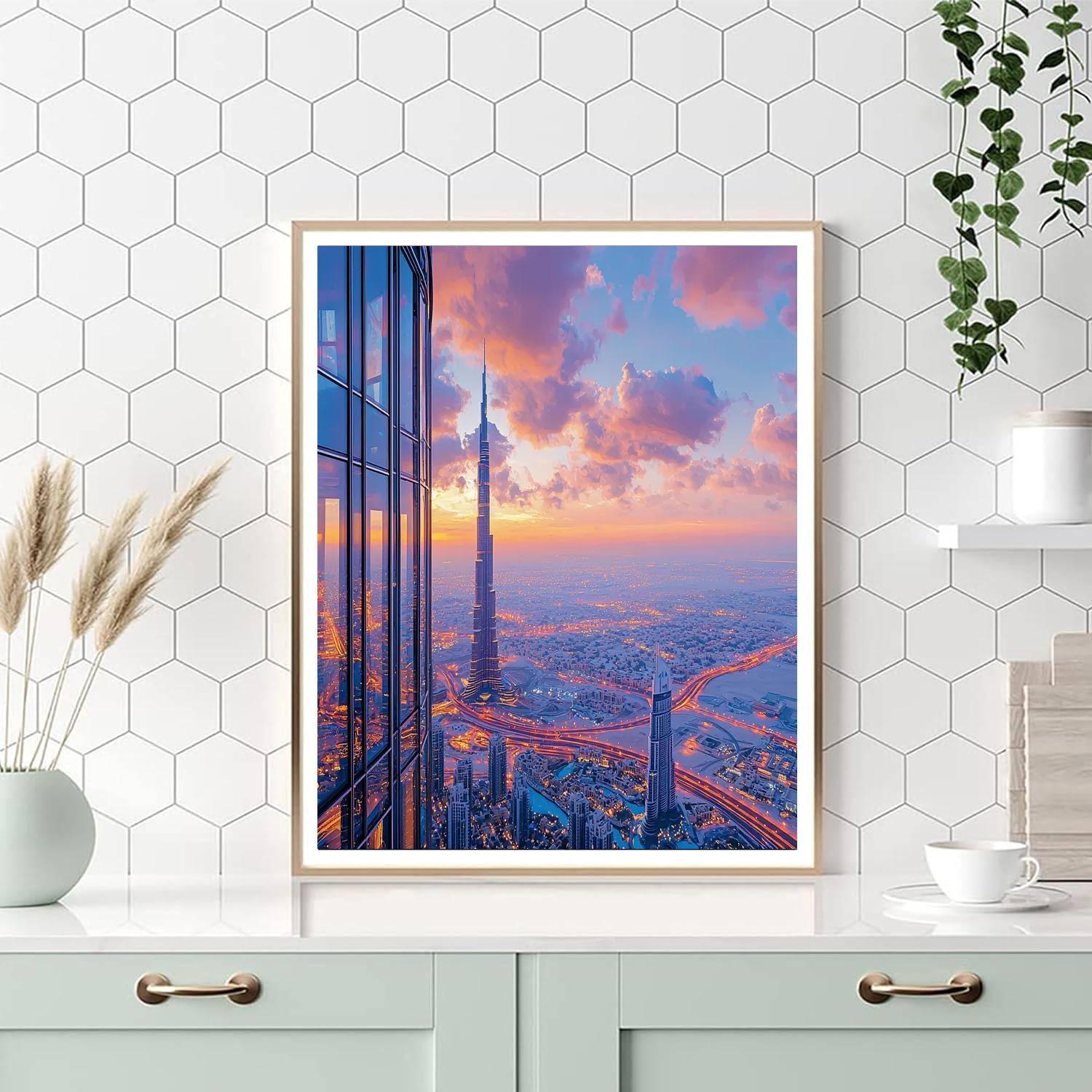 Burj Khalifa Observation Deck Painting Number Kit