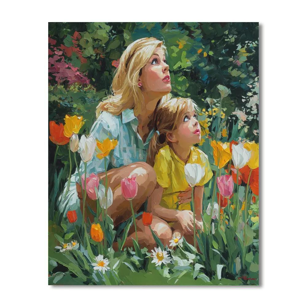 Garden Gazing Number Painting