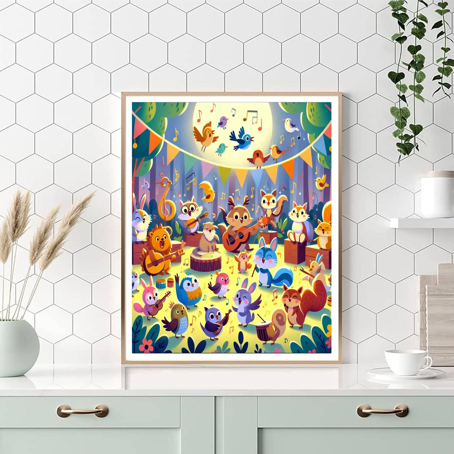 Mystical Garden Orchestra Paint By Numbers Art