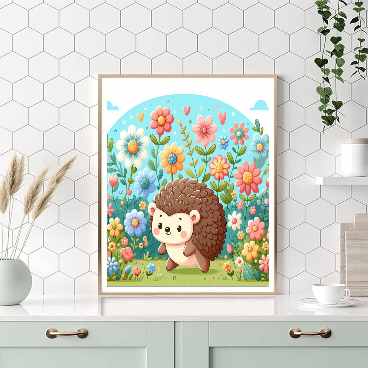 Nimble Hedgehog Number Painting