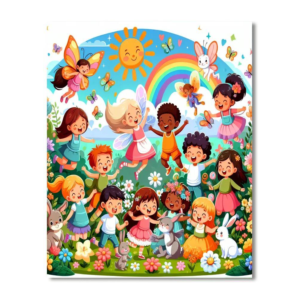 Enchanted Garden Of Friendship Paint By Color