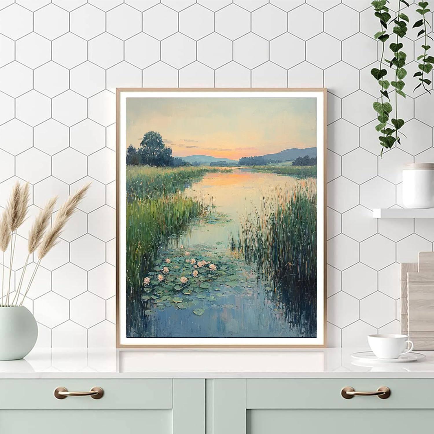 Edgar Degas Inspired Softly Whispering  DIY Paint By Numbers