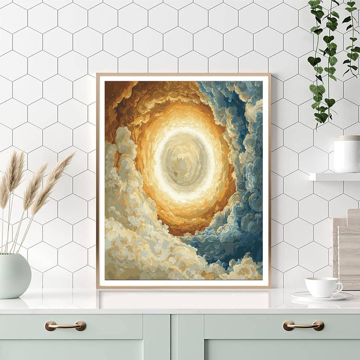 Michelangelo Inspired Elemental Rhythm  Painting Number Kit