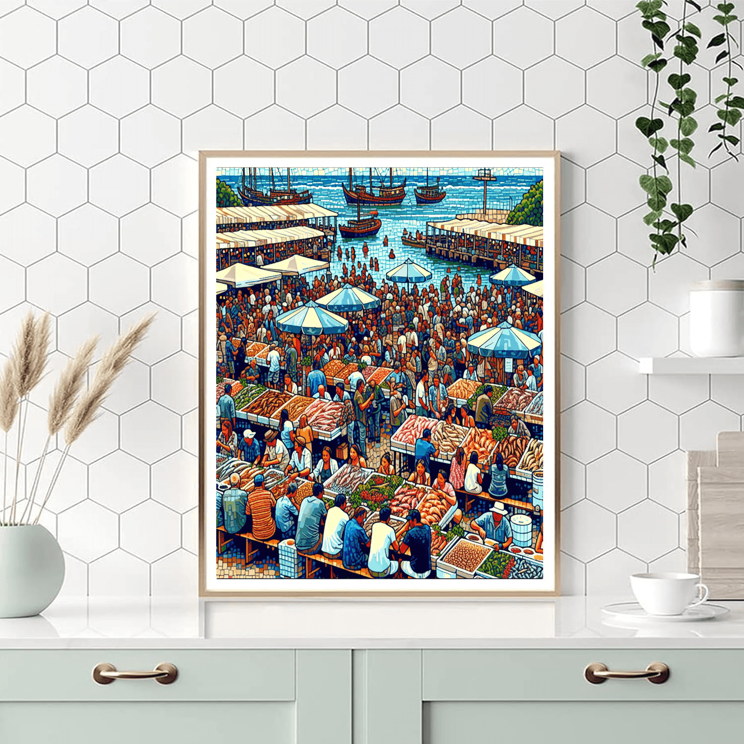 Algarve Seafood Festival - Portugal Number Painting