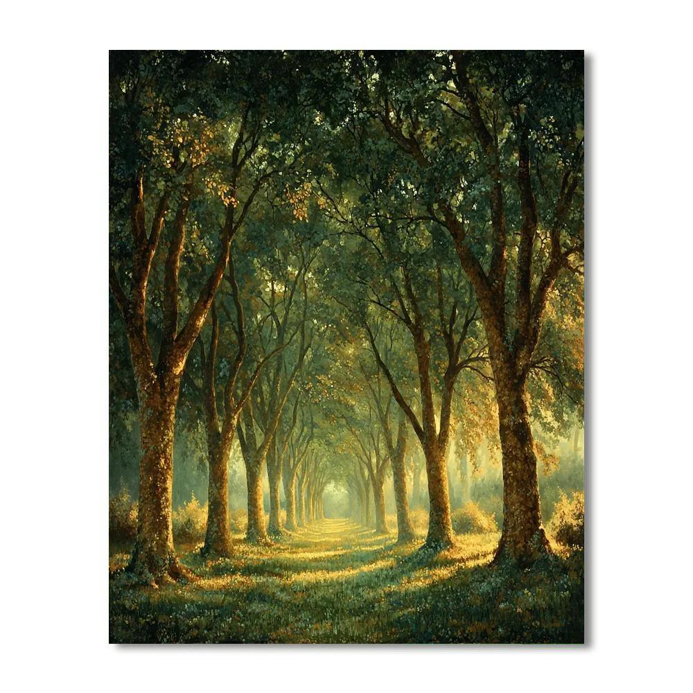 Michelangelo Inspired Mystical Forest Whispers  Painting By Numbers Kit