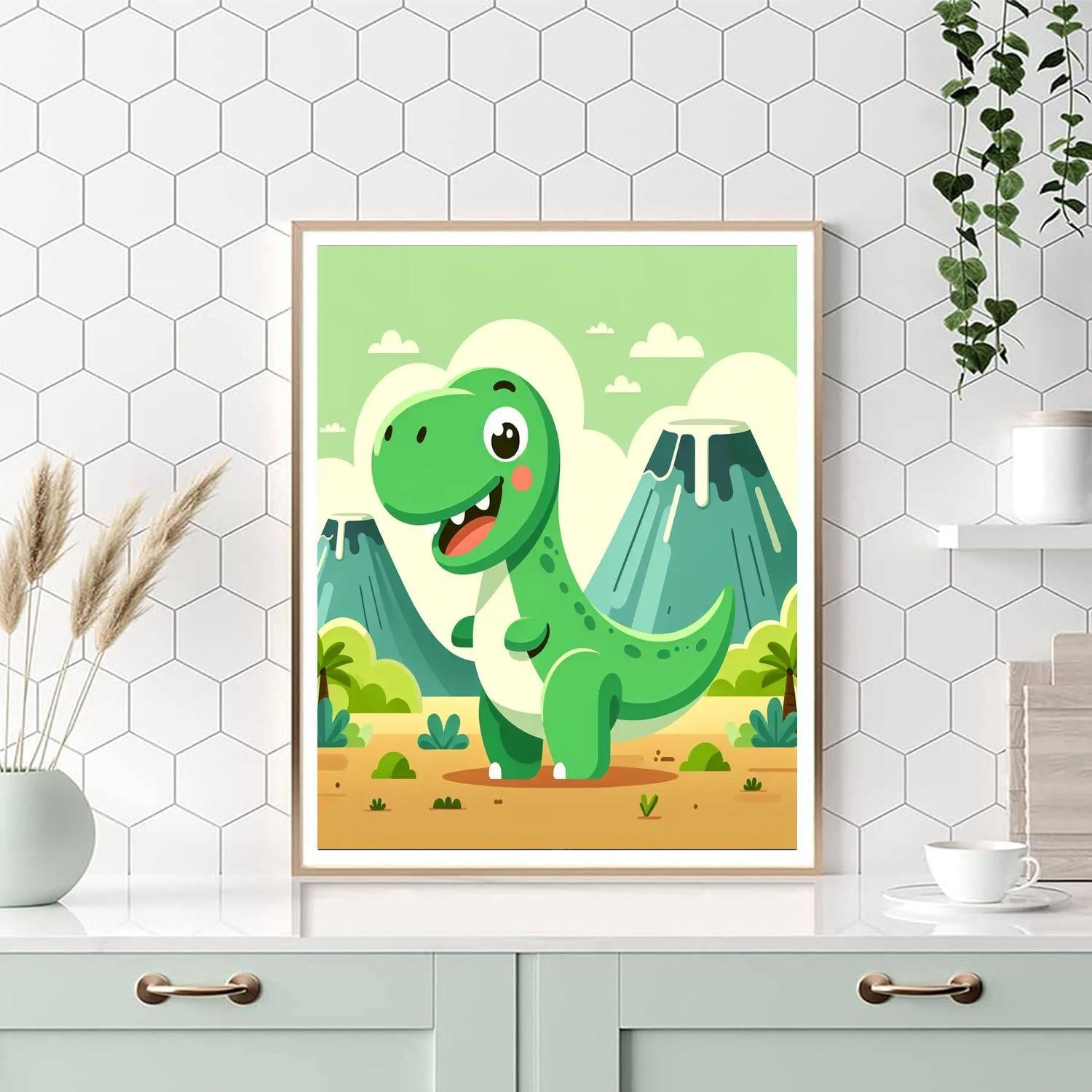 Dino Adventure Safari DIY Paint By Numbers