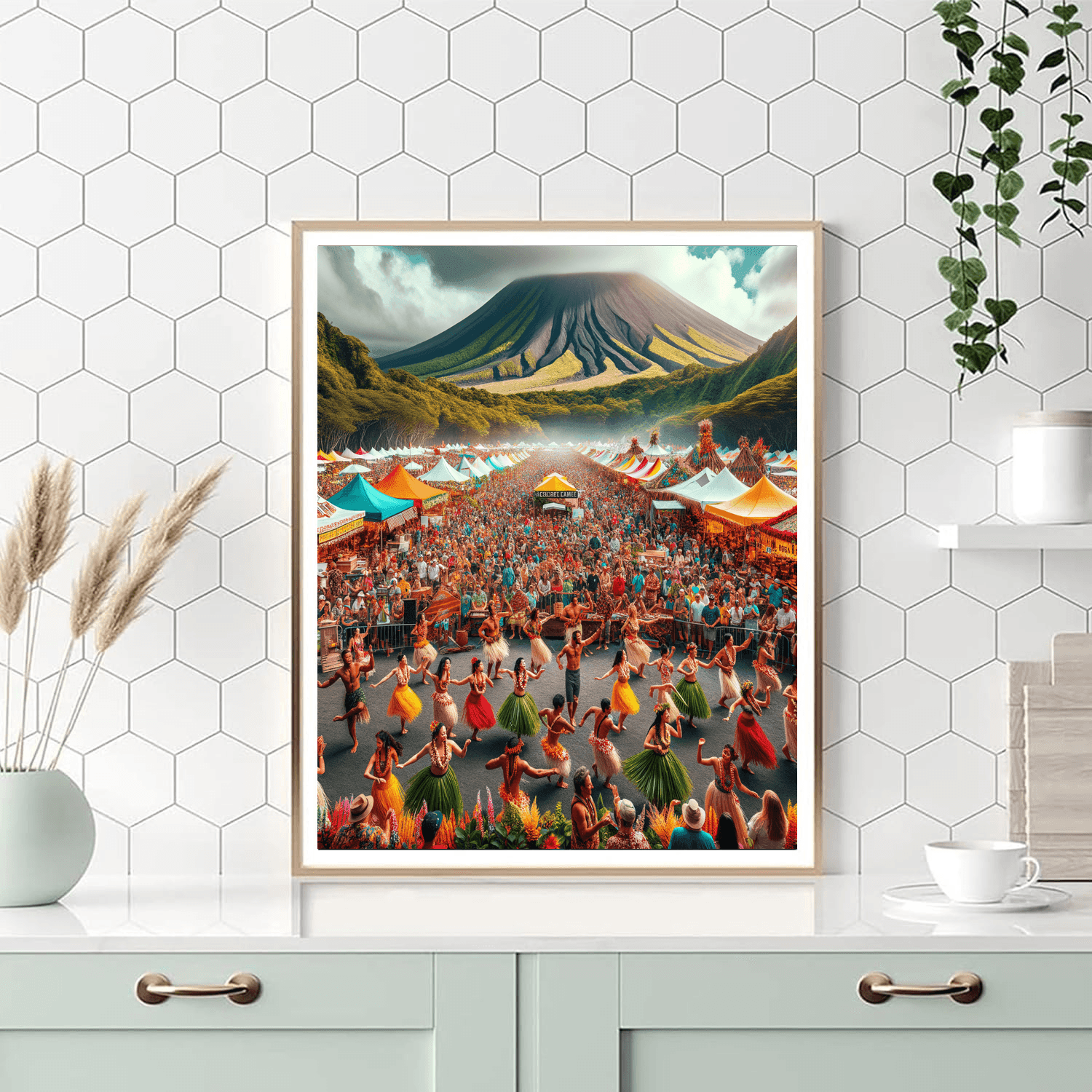 Pahoa Lava Festival - Hawaii, Usa Paint By Number