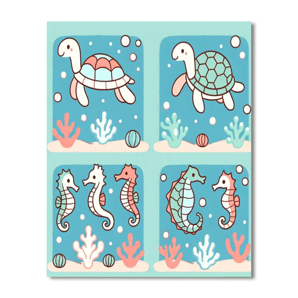 Serene Oceanic Retreat Painting By Numbers Kit