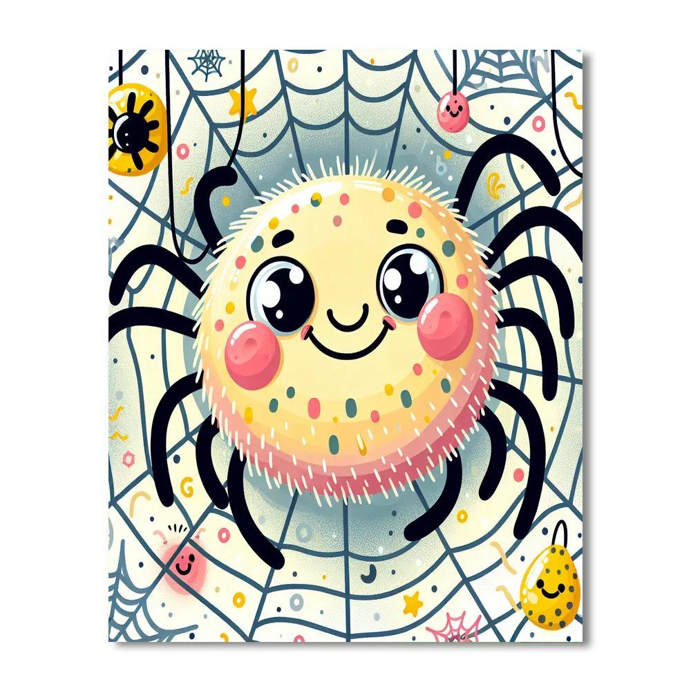 Silly Spider Paint By Color
