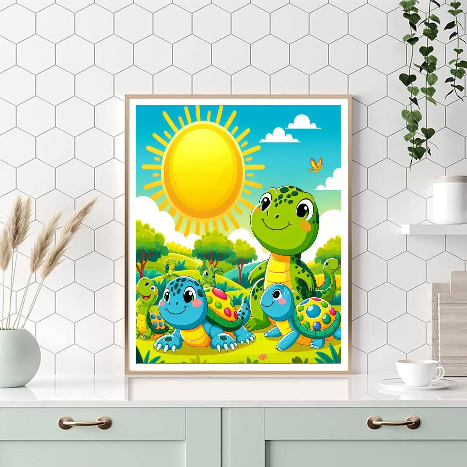 Radiant Reptiles Paint By Numbers Art