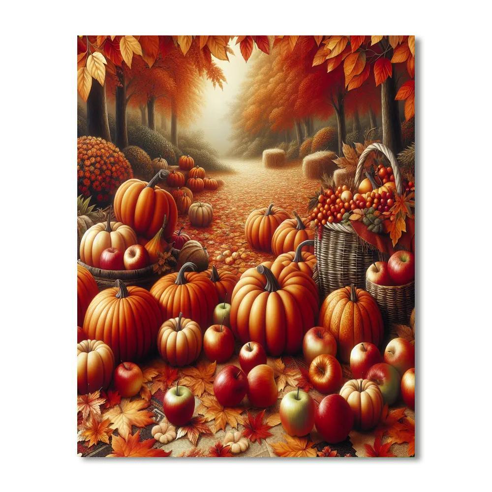 Bountiful Harvest Festival Painting Number Kit