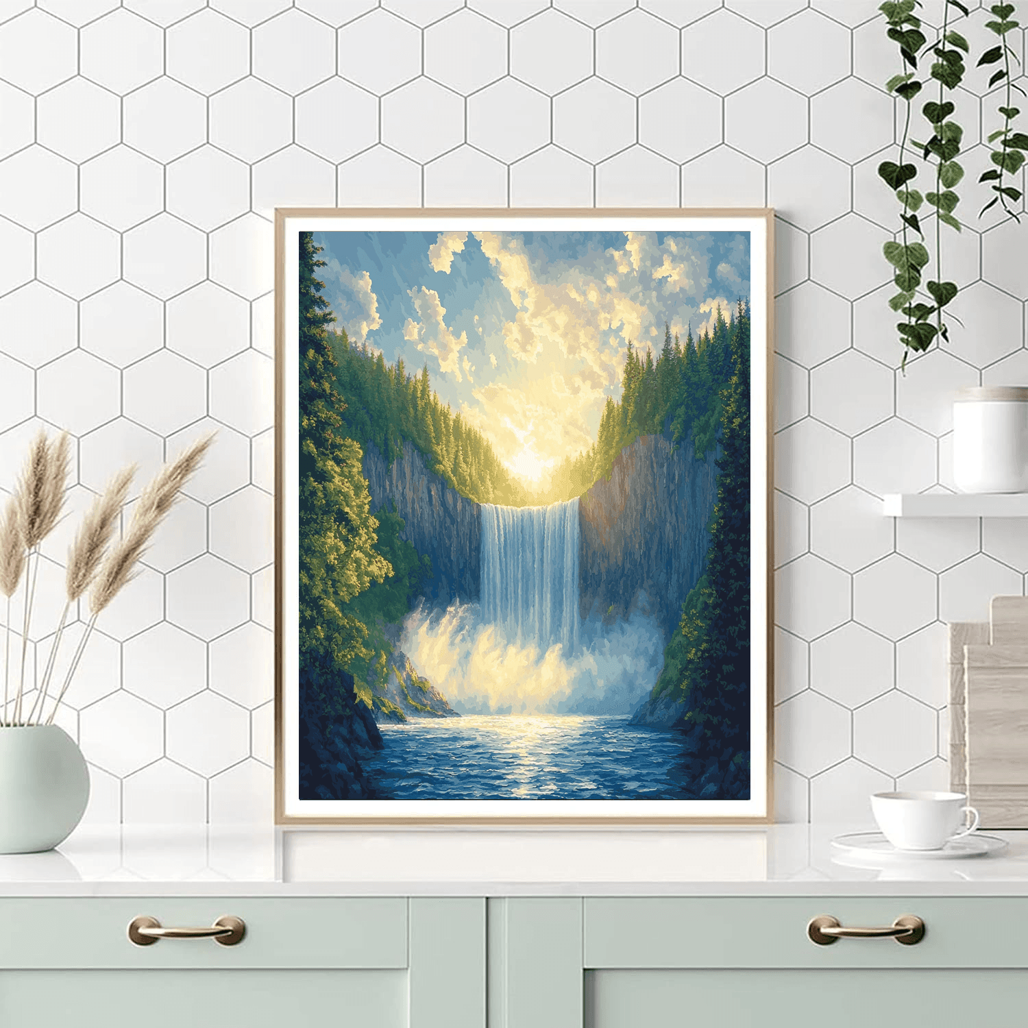 Victoria Falls - Zambia And Zimbabwe Paint By Number