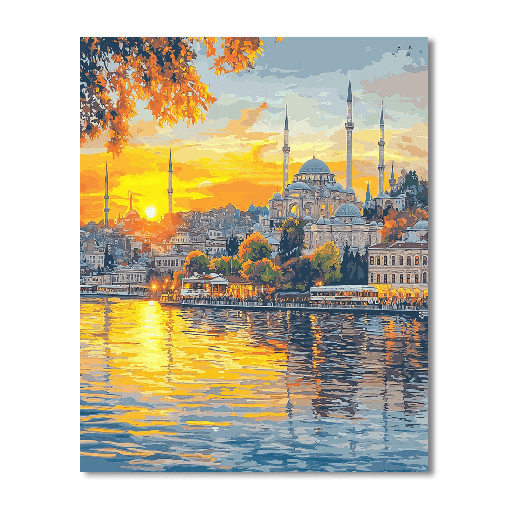 Bosphorus Strait Cruise - Turkey Numbered Painting Kits
