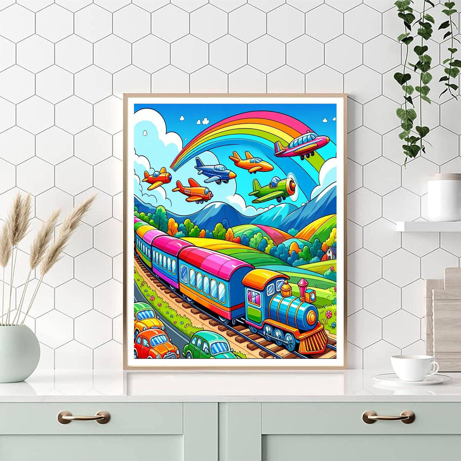 Transportation Adventure Numbered Painting Kits