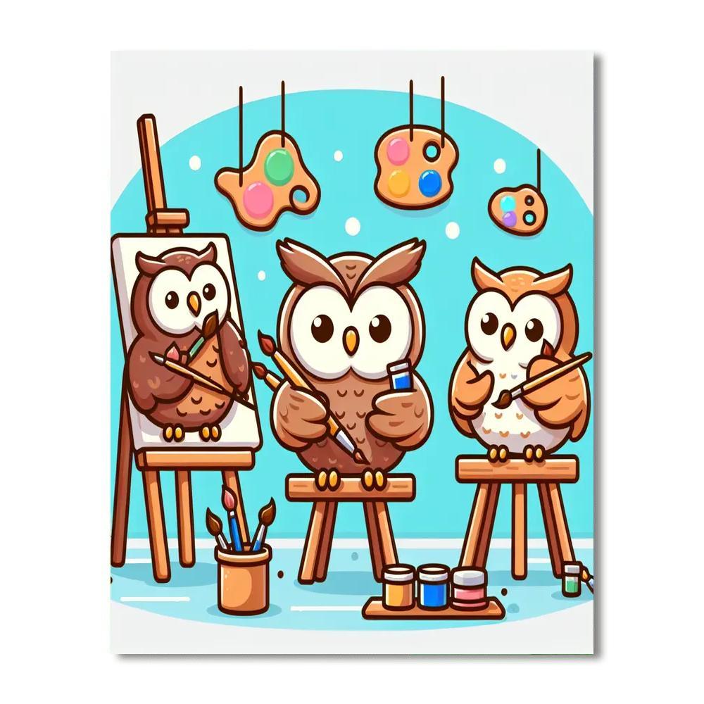 Artful Owls Paint By Numbers Art