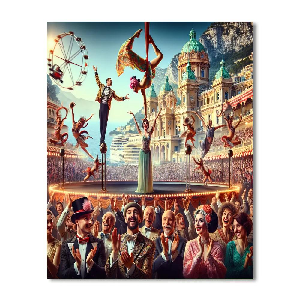 Circus Festival Monaco DIY Paint By Numbers