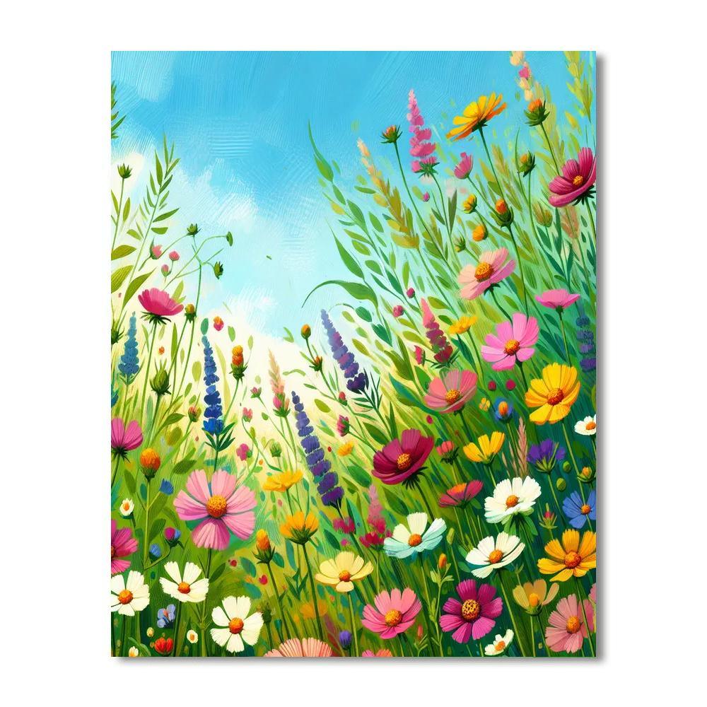 Euphoric Summer Meadow Paint By Color