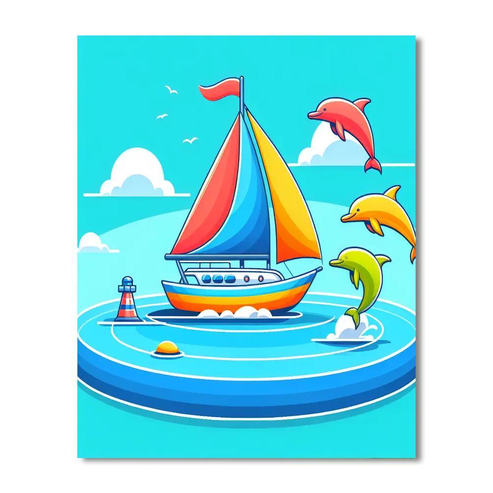 Coastal Sea Voyage Paint By Numbers Kits