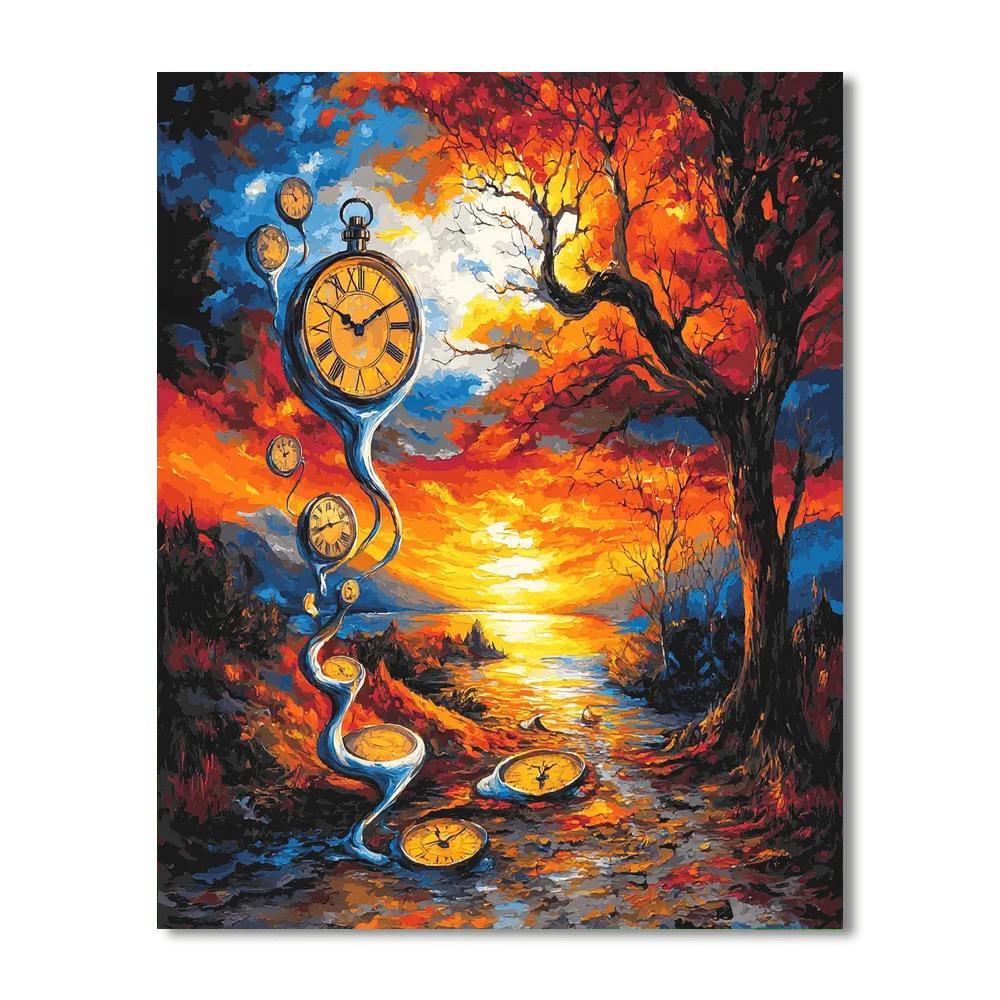 Salvador Dalí Inspired Surrealist Dreams  Painting By Numbers Kit
