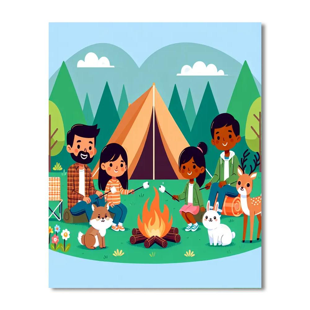 Camping Adventure Awaits Paint By Numbers