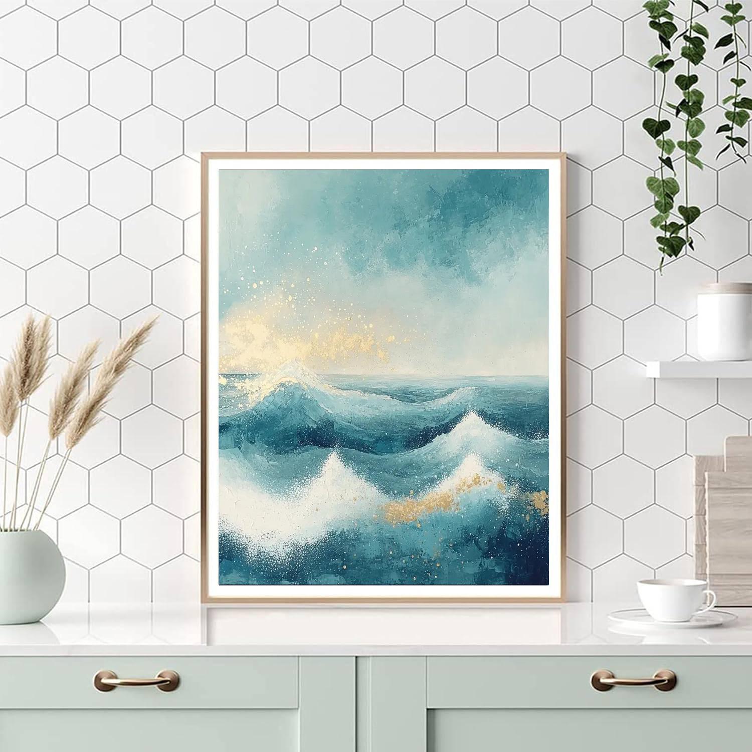Georges Seurat Inspired Serenade Of The Waves  Paint By Numbers Art