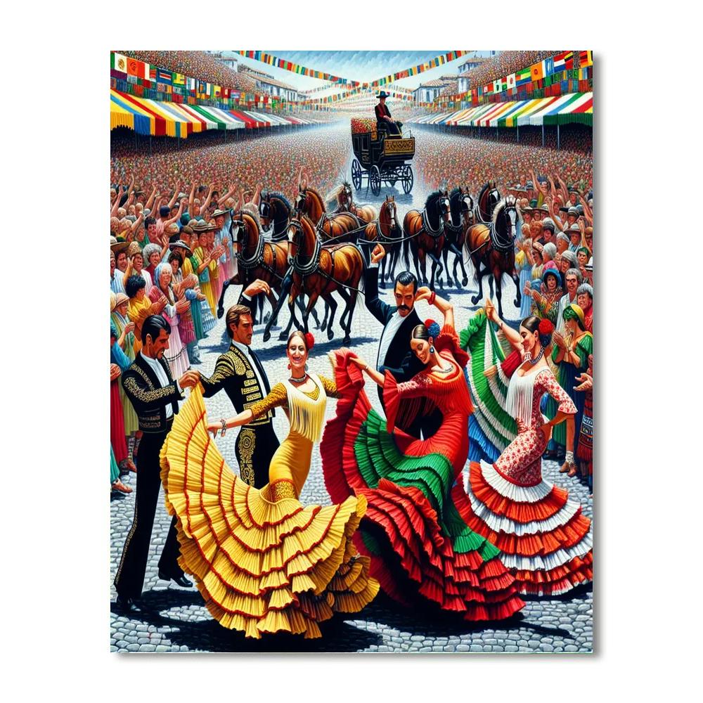 Feria De Málaga - Málaga Paint By Numbers Kits