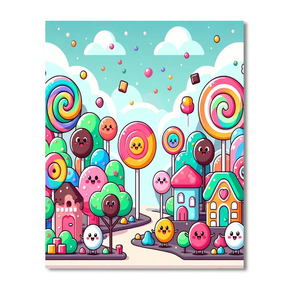 Adventures In A Magical Candyland Paint By Number