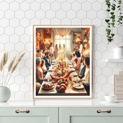 Rosh Hashanah - Jewish New Year Festival Paint By Numbers