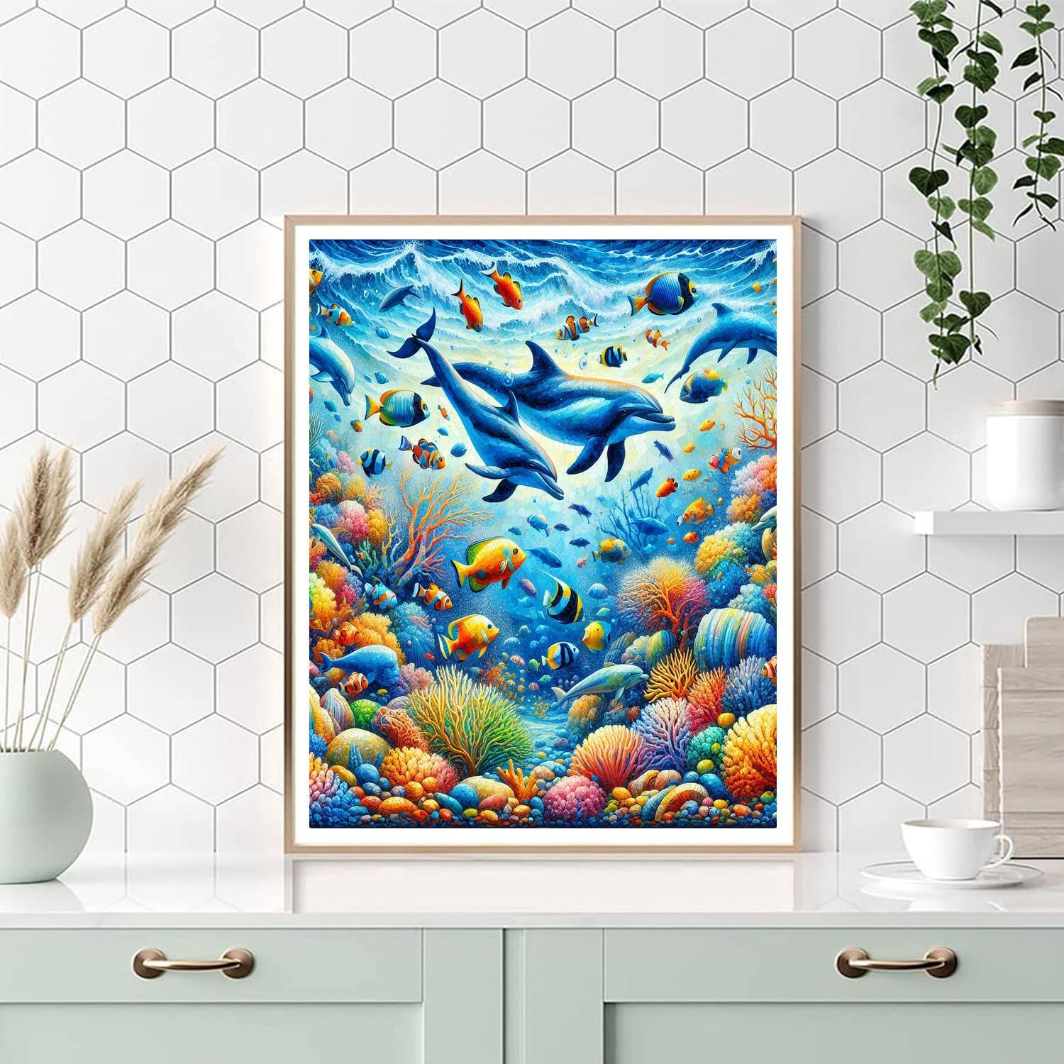 Magical Ocean Dreams Number Painting