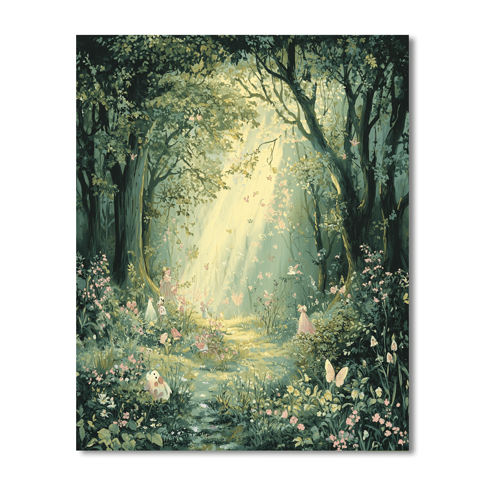 Rackham Inspired The Magical Forest  Painting By Numbers Kit