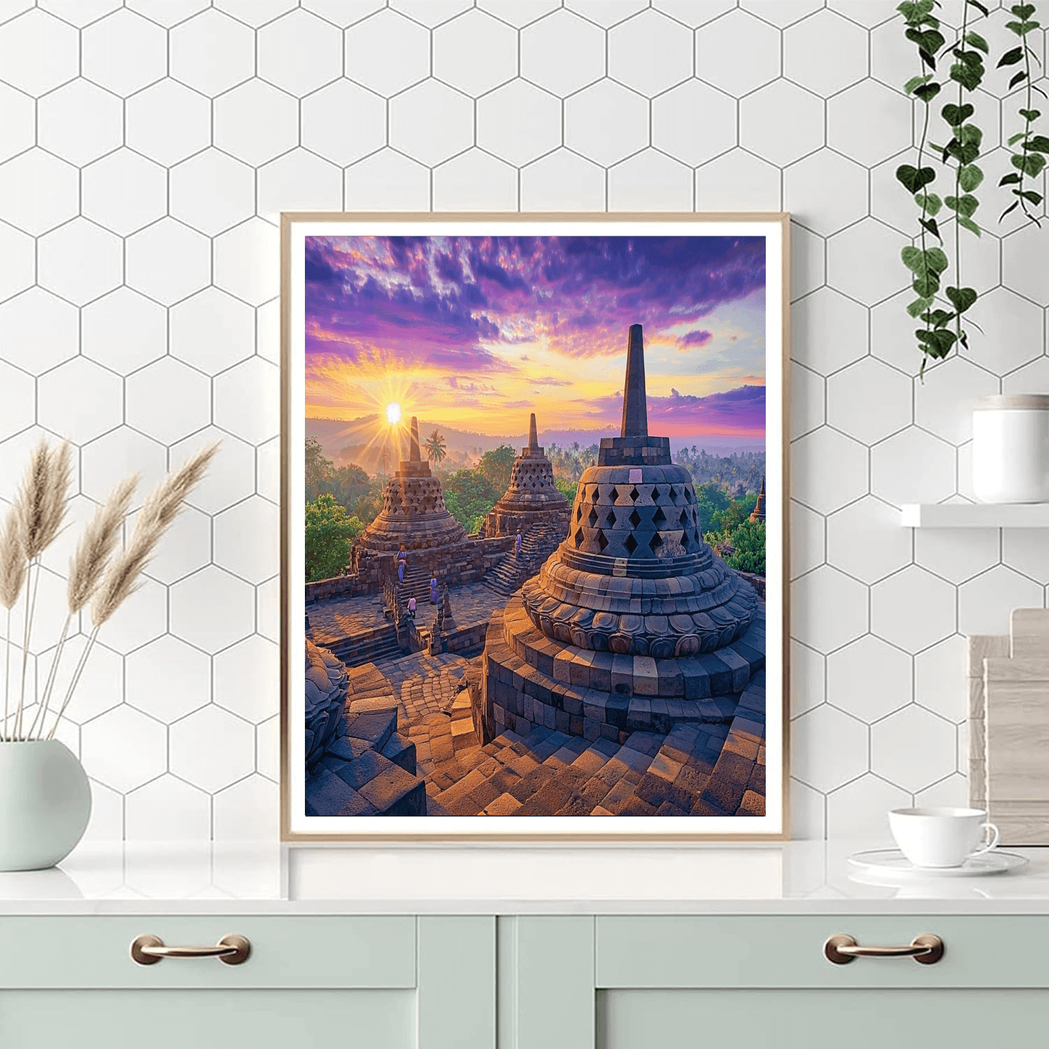 Borobudur Temple Painting By Numbers Kit