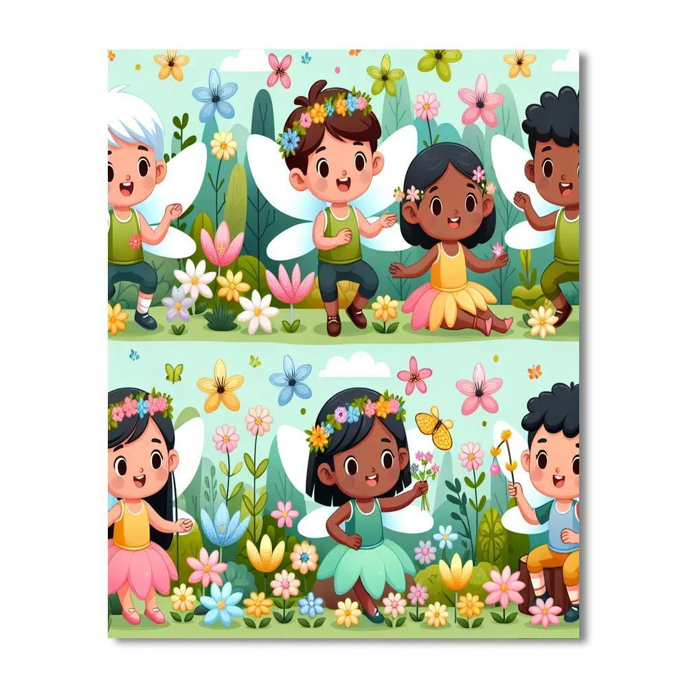 Fantastic Fairies And Magical Gardens Painting By Numbers Kit
