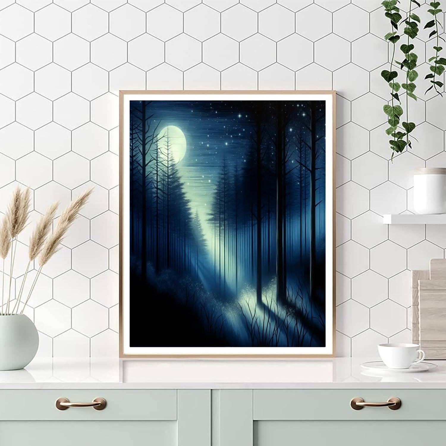 Starry Forest Illusions Paint By Numbers