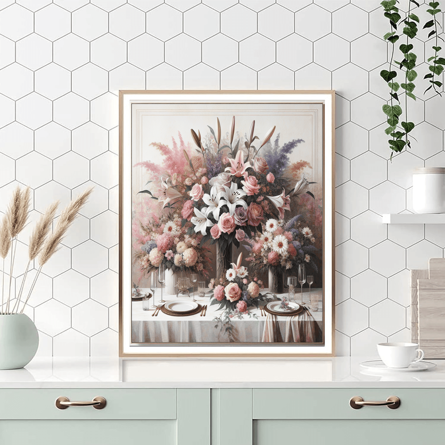 Elegant Floral Arrangements Painting By Numbers Kit