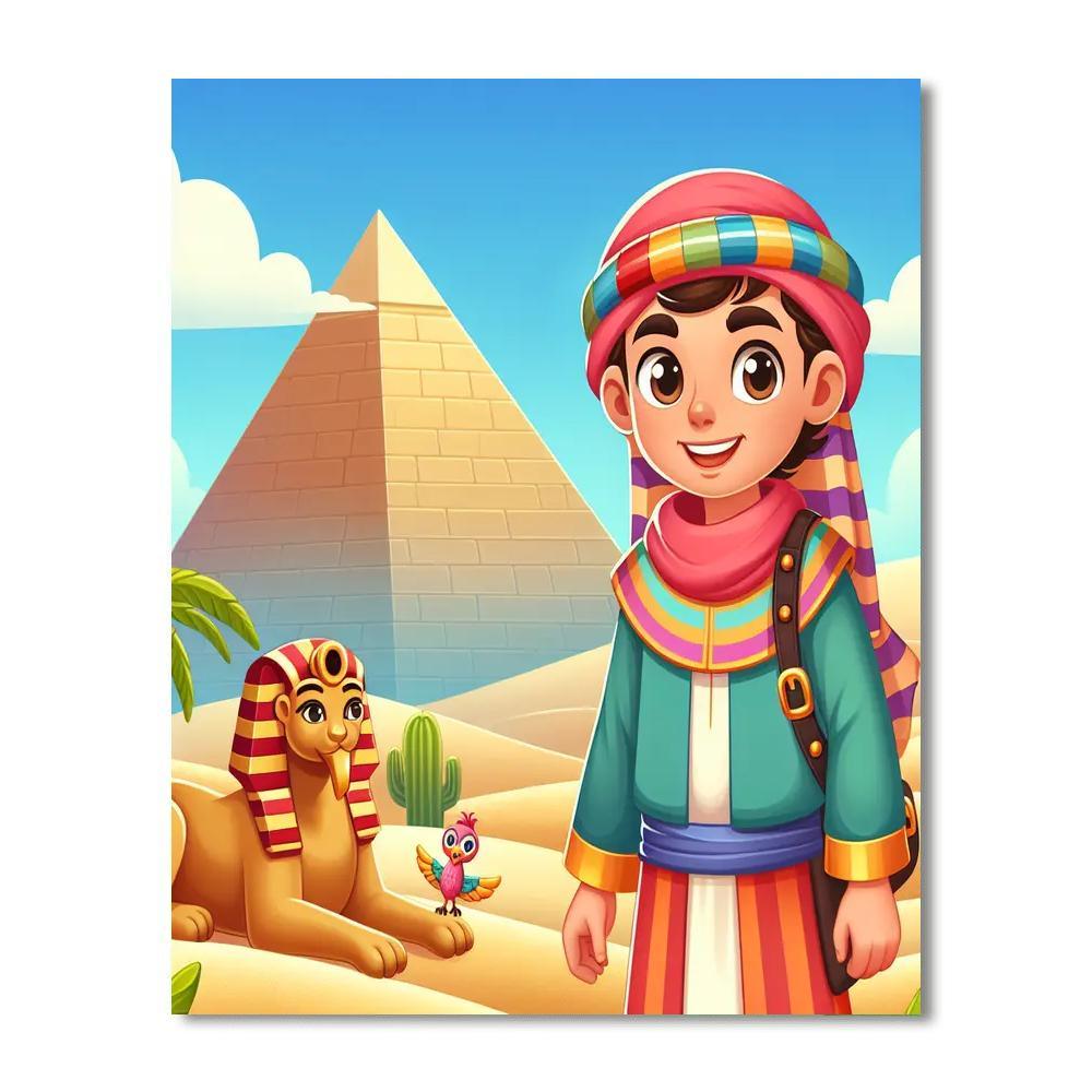 Explorers Of Ancient Egypt Painting Number Kit