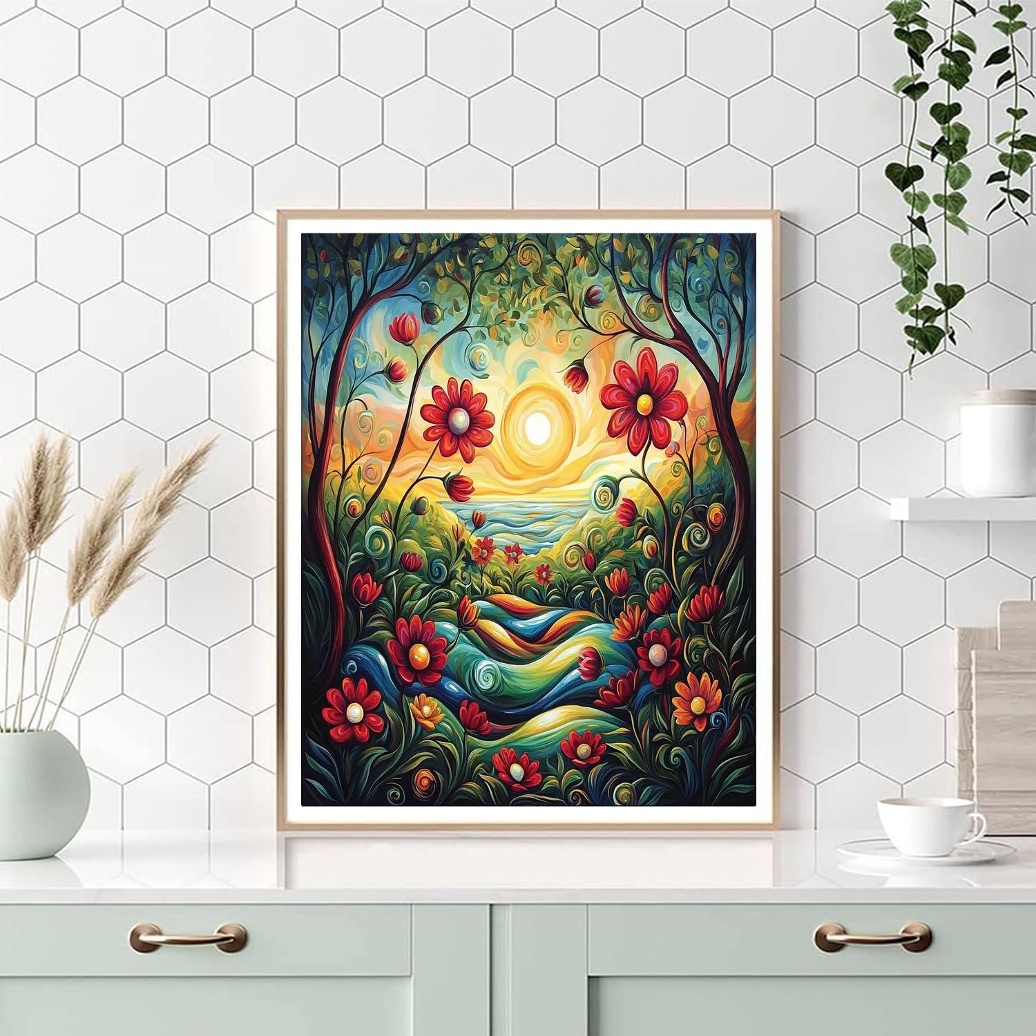 Salvador Dalí Inspired Surreal Floral Dance  Paint By Numbers Kits