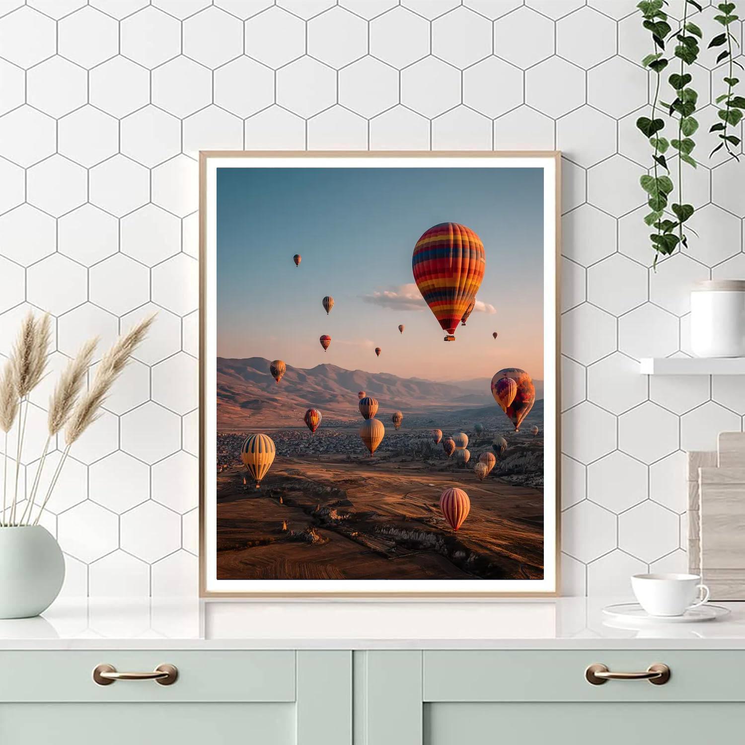 Cappadocia Hot Air Balloon Rides - Turkey DIY Paint By Numbers
