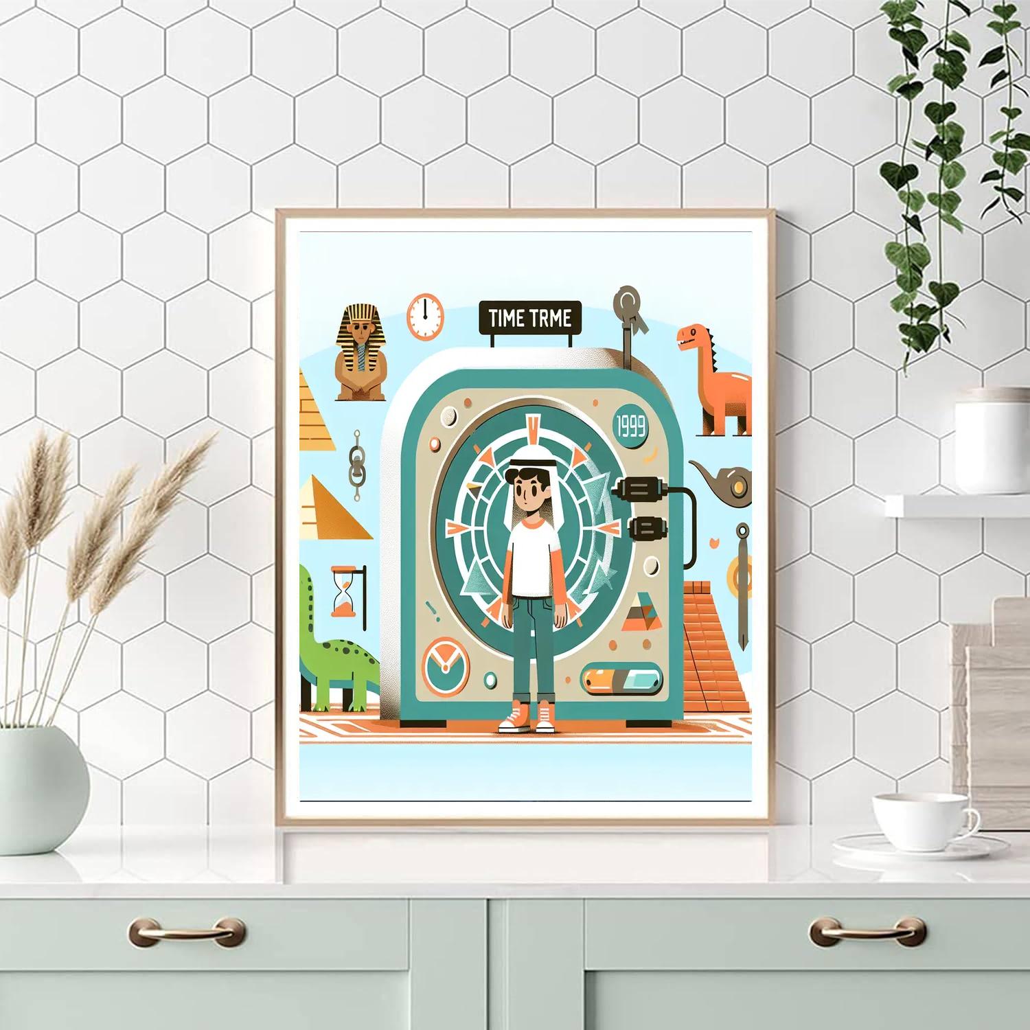 Time Travel Explorer Painting Number Kit