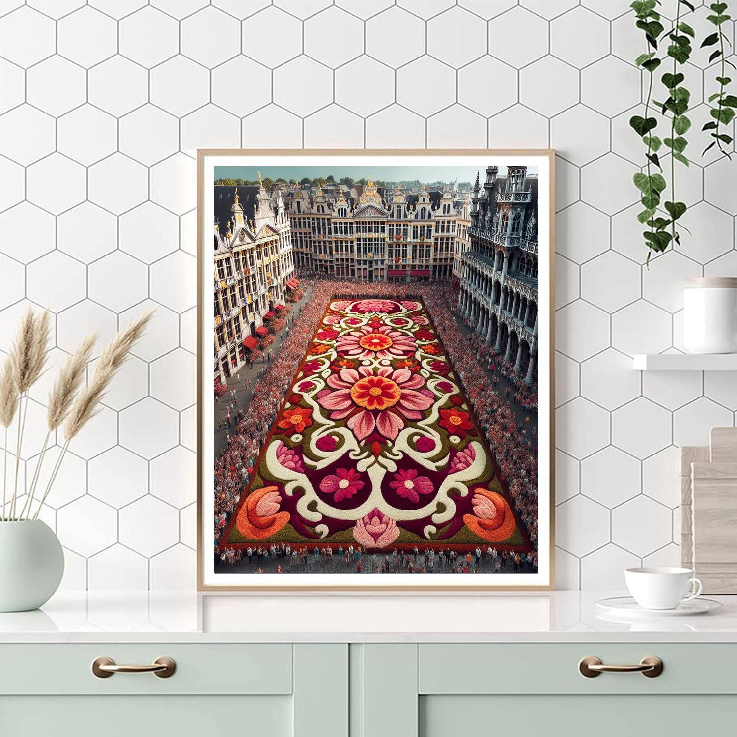 Flower Carpet - Belgium Paint By Numbers Art