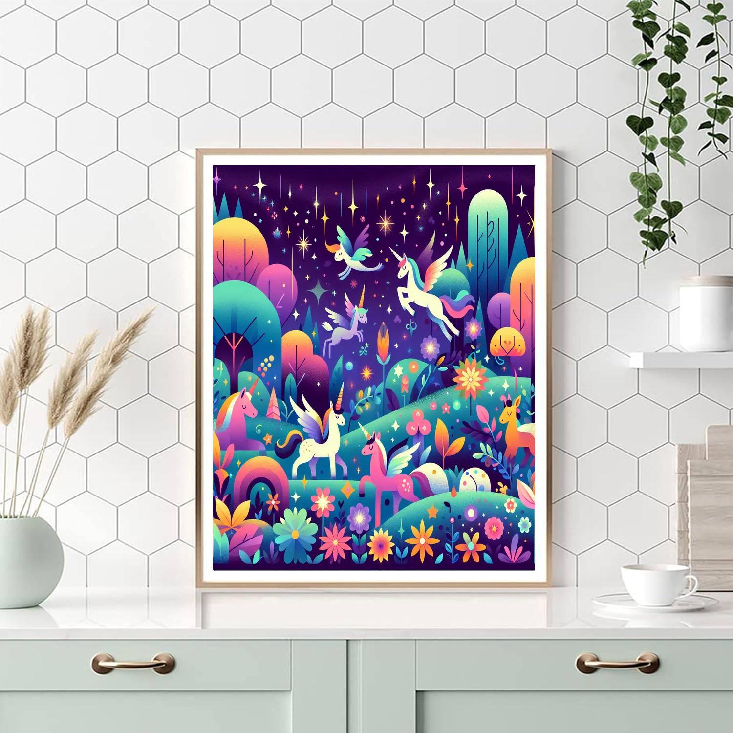 Mystic Enchanted Forest Painting By Numbers Kit