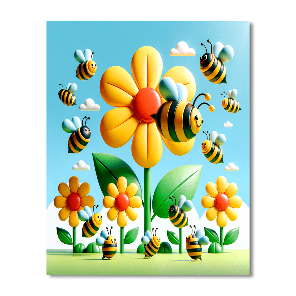 Busy Bee Garden Paint By Color