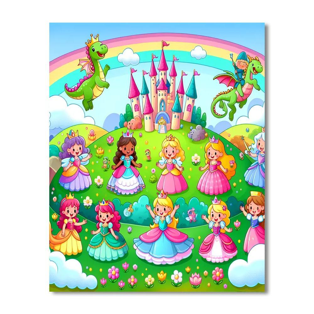 Dreamy Fairy Tale Land Paint By Numbers Kits