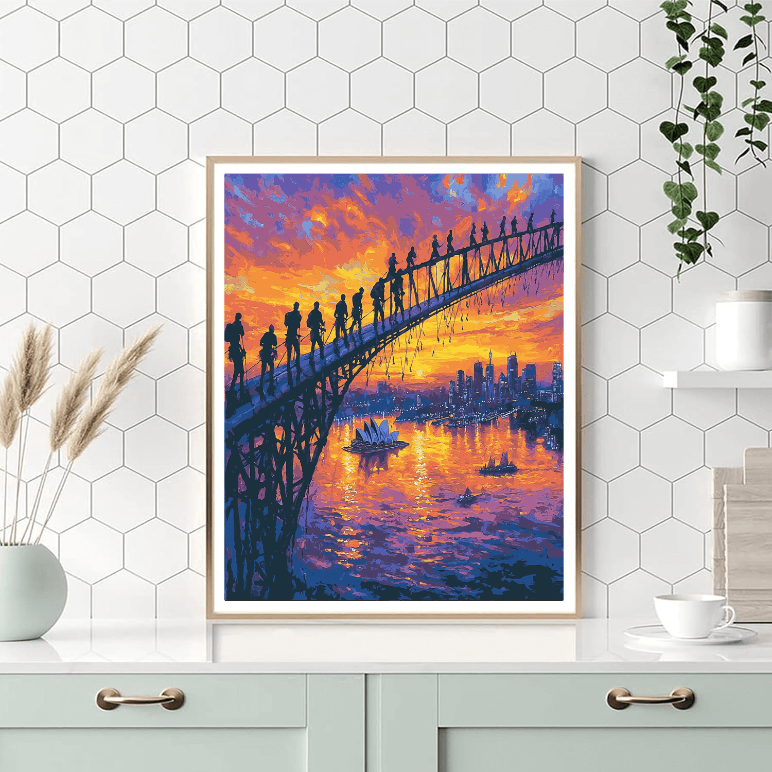 Harbour Bridge Climb - Sydney, Australia Numbered Painting Kits