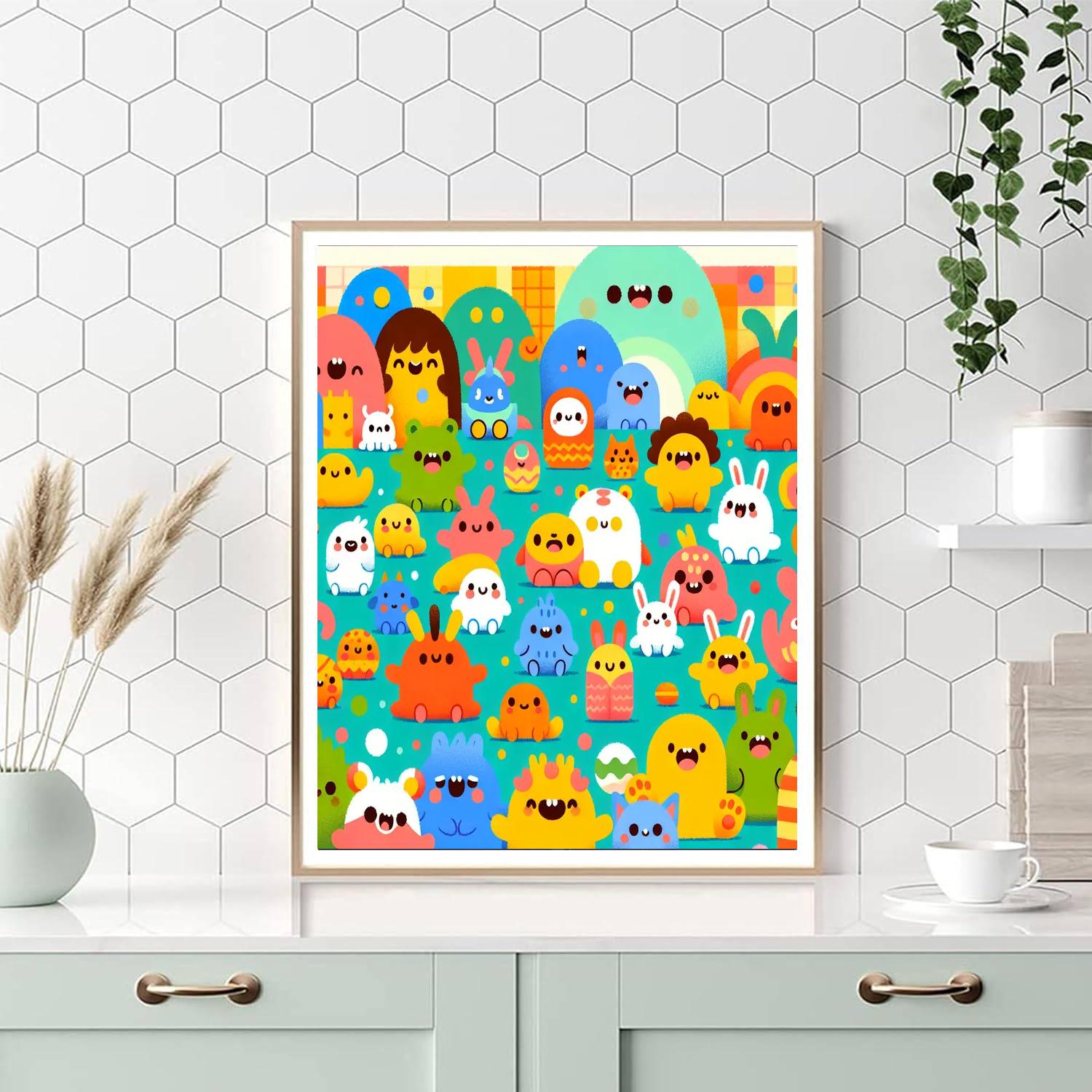 Cuddly Monster Friends Numbered Painting Kits