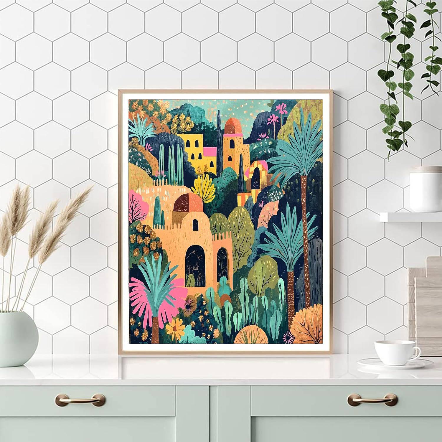 Frida Kahlo Inspired The Spirit Of The Ancestral Landscape  Paint By Numbers Art